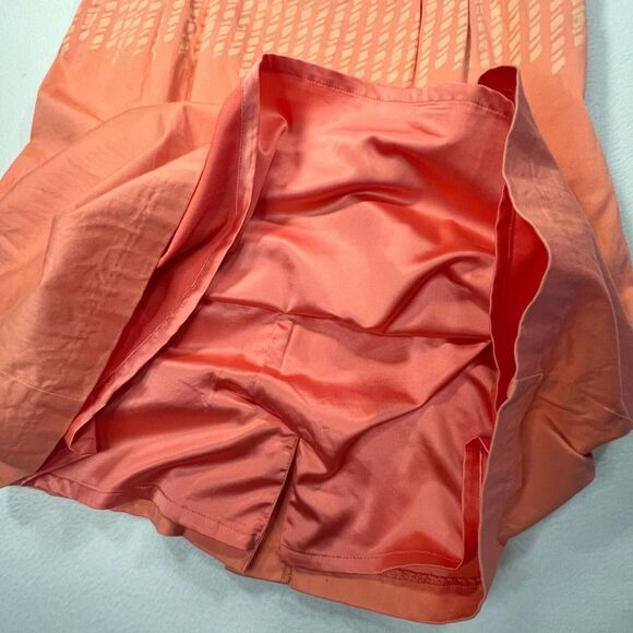 Isaac Mizrahi Live Sleeveless Women's Dress Orange Lined Midi Size 14 - Picture 13 of 14